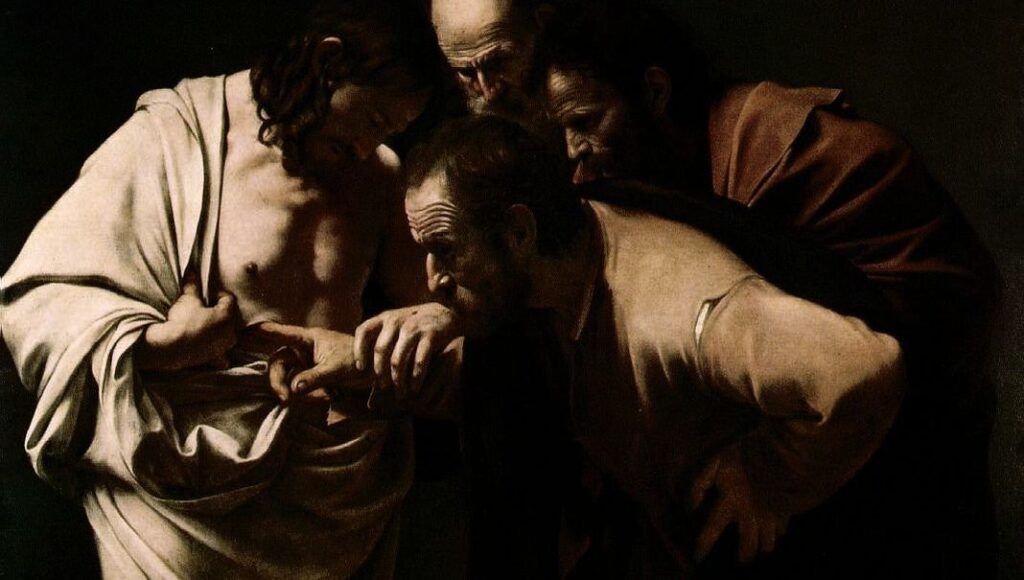 the incredulity of saint thomas by caravaggio - Institute of Incarnate Word